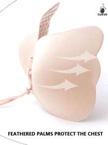 Sostén adhesivo de silicona con efecto lifting sin tirantes, para tallas grandes, invisible, sin espalda, para realce del escote, cómodo y transpirable, para vestidos y lencería