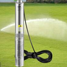 Deep Well Submersible Pump, 1HP 115V/60Hz, 37gpm Flow 207ft Head, With 33ft Electric Cord, 4\" Stainless Steel Water Pump For Industrial, Irrigation&Home Use, IP68 Waterproof Grade - US A Type Plug(110-127V) - View 9