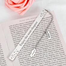 Enjoy The Next Chapter - Stainless Steel Bookmark, Perfect Graduation Gift, Suitable For Book Lovers, Ideal For High School Students, Sons, Daughters And Colleagues,School Supplies,Back To School
