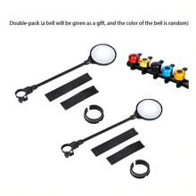 1pc 360° Rotatable Adjustable Soft Tube Rearview Mirror, Ultralight Quick-Release Bicycle Handlebar Mirror