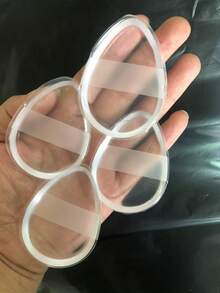 1个/2个/3个装硅胶化妆海绵，水润晶莹果冻BB气垫粉扑，透明粉底海绵，不吸粉，超柔软化妆海绵袋，化妆品，便宜，房间装饰，梳妆台，旅行，卧室，化妆配件，粉扑，美妆蛋，散粉扑，化妆海绵，便宜，圣诞礼物，化妆品，化妆工具，便宜货，礼物，女士礼物，圣诞礼物，赠品，旅行，便宜货，旅行必备 - 無色 - 查看 9