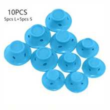 10 Piezas Rizadores de Cabello Mágicos, Set de Rizadores de Cabello de Silicona Smilco que incluye 5 grandes y 5 pequeños para Mujeres y Niñas (Rosa y Azul), [Rizadores de Cabello de Silicona Suave] Sin Calor Sin Clip, Herramienta DIY para Rizar el Cabello, No se Requiere Calor, Fácil de Usar, Suave con el Cabello, Set de Herramientas de Peinado para Tipos de Cabello Ondulado y Rizado, Accesorios para el Cabello, Vuelta al Colegio, Artículos Esenciales de Viaje y Vacaciones
