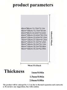 1 bucată 1,0 mm PVC matuit crizantemă dreptunghi, pătrat, rulou Material potrivit pentru măsuță de cafea, dulap de noptiere, masă de sufragerie, birou pentru computer și alte mobilier de protecție a suprafeței față de masă din sticlă moale, necesar pentru viața de zi cu zi, potrivit pentru toate anotimpurile, stil minimalist, mobilier de protecție a suprafeței covoraș de cristal, birou de birou