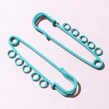 5 chiếc ghim an toàn 50x16mm, ghim kim loại, ghim may, ghim quần áo có vòng 3/5 để làm thẻ, đồ thủ công tự làm, đồ trang sức, phụ kiện - Ghim cài áo - Xem 13