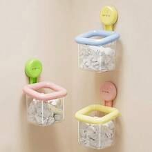 Suction Cup Toothbrush Storage Case Wall Hanging Without Drilling Face Towel Storage Box For Bathroom