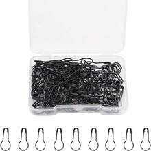 100 Stück 22x10mm Bronze Schwarze Metallkürbis Sicherheitsnadeln, Glühbirnennadeln, Kürbisnadeln, geeignet für DIY Schmuckherstellung, Bekleidungszubehör, Hemden, Jacken, Weihnachten, Halloween Kostüme, lustig & süß, Lehrergeschenk - Verschiedenfarbig - Übersicht 3