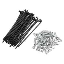 Black 78mm 14G 36Pcs Carbon Steel
