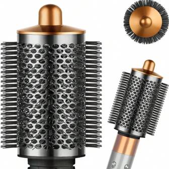 Grande brosse ronde volumisante pour accessoires de diffuseur, nickel/cuivre, volumiseur ovale plus grand pour un style ébouriffé