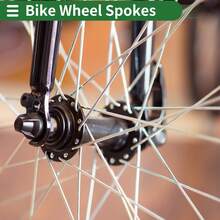 Bicycle Spokes Carbon Steel Bike Spoke With Nipples For Most Bicycle - 黑色 125mm 14G 36件碳鋼 - 查看 3