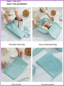 10-1piece Large-Capacity Travel Storage Set, Foldable Luggage Storage Bag, Multifunctional Travelling Organizer, Portable Packaging Cubes, Toiletries Bag, Makeup Bag, Clothing Bag, Fitness Bag, Inner Garment Bag, Compressed Shoe Bag, Handbag