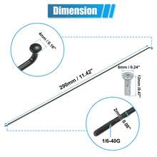 Bicycle Spokes Steel Bike Spoke With Nipples For Most Bicycle - 黑色 290mm 14G 12件鋼 - 查看 3