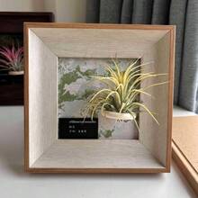 1pc Vintage Wooden Decorative Photo Frame, Wall Hanging Photo Frame, Plant Hanging Bracket, Desktop Photo Frame Ornament, Home Decoration (Excluding Plants And Cards In Pictures) - 1Pcs - View 7