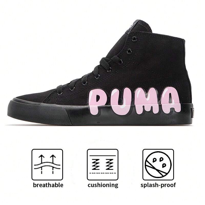Puma Bari Mid Logo Casual Shoes, Shock-Absorbing & Breathable Sneakers For Men & Women, Running, Fitness, Training, Style Code 387235-02