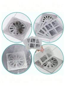 10/30/50pcs High Quality Drain Filters, Shower And Bathtub Hair Catcher - No Sharp Edges, Easy Installation, Drain Filter Stickers, Shower, Sink And Laundry Room Drain Covers, Easy To Use Drain Stickers, Drain Filters, Floor Drain Filters, Bathroom Hair Catchers, Drain Covers, Kitchen Sink Filters, Bathtub Hair Catchers, Effectively Prevent Clogging From Hair And Insects