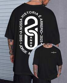 Camiseta Jorge E Mateus Homenagem Turne 20 Anos Show Despedida Dupla Cantores Nossa Historia É Arrepio Fãs 2025 - Preto - Visão 2