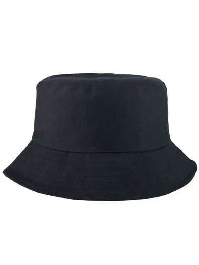1 Peça Chapéu de Balde de Cor Sólida Lisa, Adequado para Uso Diário, Chapéu de Sol Masculino, Chapéu de Verão, Adequado para Atividades Ao Ar Livre no Verão como Caminhada e Pesca