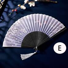1pc/5pcs/10pcs/20pcs/30pcs/40pcs/50pcs Customized Tasseled Paper Folding Fans, Can Personalize With Names, Numbers, Ideal For Weddings, Parties, Balls, Holidays, Birthdays, Great Gift Choice