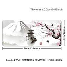 Mousepad Large XXL Cherry Blossom Art Print Anime Landscape Pretty Cute Mousepad  Rubber Mousepad Computer Accessories Keyboard Mouse Popular Mat Table Mat Floor Mat Gift For Someone To Send Male And Female Friends Gaming Mousepad