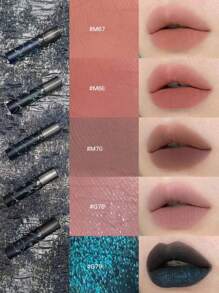 GIRLCULT GIRLCULT Batom Matte Marca Sussurro de Amor M68 Folha de Bordo | Véu de Bordo Caramelo | Desfoque de Luz de Fogo | Beijo de Cetim Especiado | Duração Suave como Pena | Brilho Respirável de Gelo | Charme de Festa no Escritório | Estrela da Temporada de Festas | 3,8ml/0,13fl Oz