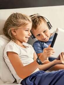 Kids Solid Color Compatible With Apple Watch Band Compatible With Series 10/9/8/SE/Ultra 1&2 (38mm/40mm/41mm/42mm/44mm/45mm/46mm/49mm) - Hypoallergenic Soft Silicone, Non-Slip & Breathable Strap For Boys Girls