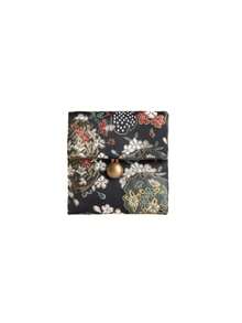 1pc Chinese Style Linen Jewelry Storage Pouch, Snap Closure Multi-Compartment Linen Jewelry Organizer Bag - Multicolor - View 12