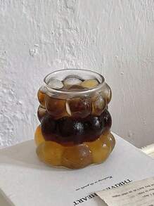 1 pièce Verre à raisin sans pied de 350 ml avec poignée, résistant à la chaleur, convient pour le lait/le café/le latte/le jus, retour à l'école
