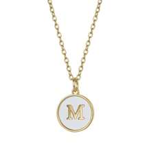Initial Opal Letter Necklace Jewelry Gifts For Women, Gold Plated Alphabet Opal Pendant Necklace Round Disc Initial Necklace Engraved Letter Necklace With Adjustable Chain Pendant Enhancers For Women And Girls Fashion Style Jewelry
