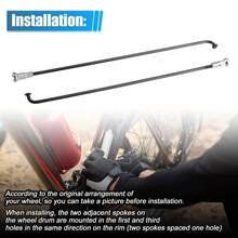 Bicycle Spokes Metal Bike Spoke With Nipples For Most Bicycle - Black, Silver Tone 125mm 14G 36Pcs Metal - View 4