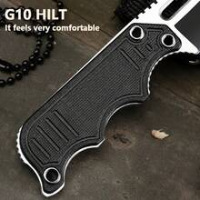 High Quality 5CR13 Steel Solid Spine, FRN Fiberglass Nylon Handle, ABS Fiber-Reinforced Maintenance Sheath, Equipped With Stainless Steel Waist For 360-Degree Rotation, Suitable For Rescue, Adventure, Camping. Gift Survival Tools - màu đen - Xem 7