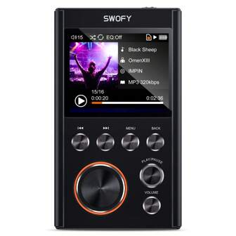 Lecteur MP3 64Go, lecteur audio numérique haute résolution en HD sans perte, lecteur audio portable jusqu'à 256Go