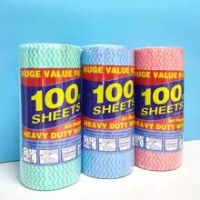Disposable Water Wave Texture Non-Woven Wiping Cloth, Washcloth For Kitchen, Dish Cleaning Rag