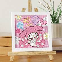 Sanrio 1 Set Sanrio Hello Kitty & Friends 5D DIY Diamond Painting Kit With Frame, Cute Gift For Diamond Painting Beginner