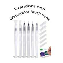 1/3/6/12pcs Watercolor Brush Pens, Water Brush Pen Leakproof With Assorted Tips, Water Brush Pens For Watercolor, Refillable Watercolor Pens, Watercolor Paint Pens, Arts Value Set "Easy Refill" 1/3/6/12pcs Premium Watercolor Brush Pens - Leakproof Refillable With Assorted Tips For Artists,Back To School,School Supplies