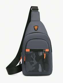 Chest Bag Men's One Shoulder Crossbody Bag Large Capacity Outdoor Sports Leisure Fashion Small Shoulder Bag Backpack Men's - Multicolor - View 5