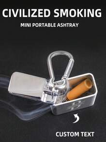 Spersonalizowany tekst, wysuwana popielniczka, przenośna kieszeń, miniaturowa metalowa popielniczka, brelok podróżny na zewnątrz, popielniczka do gaszenia pożaru
