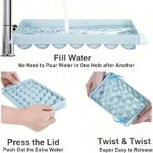 1 Sets 2-In-1 Covered Leak-Proof Spherical Ice Cube Tray - A Chic Frozen Ice Cream Machine For Cocktails And Whiskies