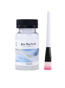 Stone Plastic Clay Brightener, Handmade DIY Gloss Oil Soft Clay Sealing Layer Glaze, Gloss Enhancement And Anti-Layer