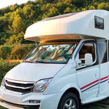 1 件羊驼风格遮阳板，带 4 个免费吸盘，可折叠遮阳板，汽车挡风玻璃遮阳板，阻挡紫外线，前挡风玻璃遮阳板，房车 SUV 遮阳板，汽车配件，保持凉爽