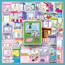 50 piezas Pegatinas de muñeca de dibujos animados, lindas, con grafitis - Pegatinas personalizadas para decorar tazas de agua, equipaje, libretas