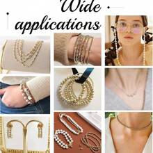 50/100pcs 18K Gold Plated Round Beads 2/2.5/3/4/5/6mm Long-Lasting Round Smooth Spacer Beads Seamless Loose Balls Mini Seed Beads For DIY Necklace Jewelry Making Supplies