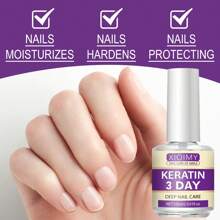 Xioimy 16ml Keratin + Vitamin Nail Strengthener Treatment, For Thin, Soft, Brittle & Easily Broken Nails, Prevents Nail Peeling And Splitting, Nail Care Product, Reinforces And Enhances Nail Shine