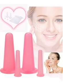 1 Set -4 Pcs Silicone Massagers, Facial And Eye Beauty Skincare ...