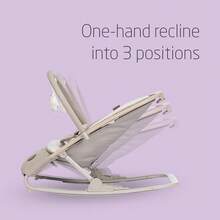 2-In-1 Ergonomic Baby Bouncer Chair With Toy Arch, 0-2 Years, Up To 15 Kg, Newborn Bouncer, 3 Recline Positions, Easy-In Harness, Lightweight & Compact, Newborn Pillow, Beyond Graphite - Beige - View 4