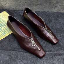 Women Flats - Red - View 3