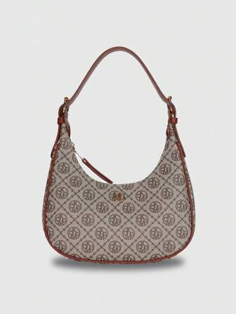 DK DKMG VANESSAMAY＆DKMG 1入組復古圖案失整條紋輕盈PU可調式肩背包/手提包，適用於假期、約會、購物和派對，母親節禮物