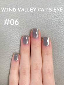 MISS SHAKA 10ml Spring Summer Nails Hot Selling Ice Transparent Pink Blue Rainbow Cat's Eye Gel Nail Polish Nude Green Glass Beads Cat's Eye Crystal Gel Whitening Popular Nail Art Nail Salon Special Nail Supplies