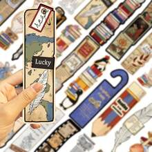 30pcs Funny Retro Cartoon Reading Book Theme Paper Bookmark DIY Students Readers Page Marker Library Office Page Marking - Multicolor - View 5
