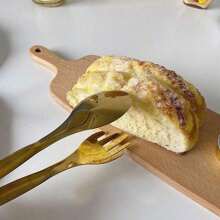 1pc Stainless Steel Thicker Serving Tong For Toast, Grilled Meat And Food
