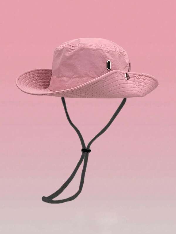 Chapéu de balde com contas de luz de Natal reversível e estampado da moda, para rua, festa, viagem ao ar livre, chapéu ensolarado