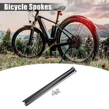Bicycle Spokes Steel Bike Spoke With Nipples For Most Bicycle - 黑色14G 12件鋼 - 查看 2